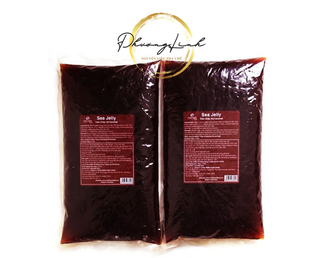 Hạt Trân Châu 3Q  Vị Caramel  Hiệu Sea Jelly Minh Hạnh Trọng Lượng Gói 2Kg Sản Phẩm Đúng Như Mô Tả 100%