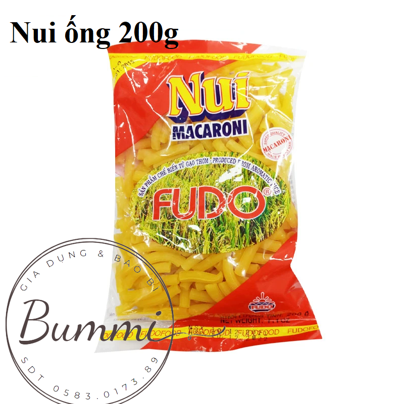 Nui ống Fudo nui macaroni 200g