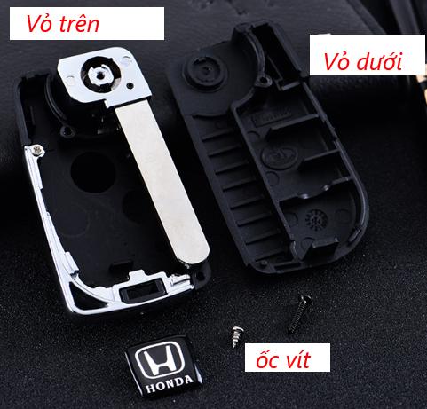 Độ vỏ chìa khóa gập Honda Civic loại 2 3 nút