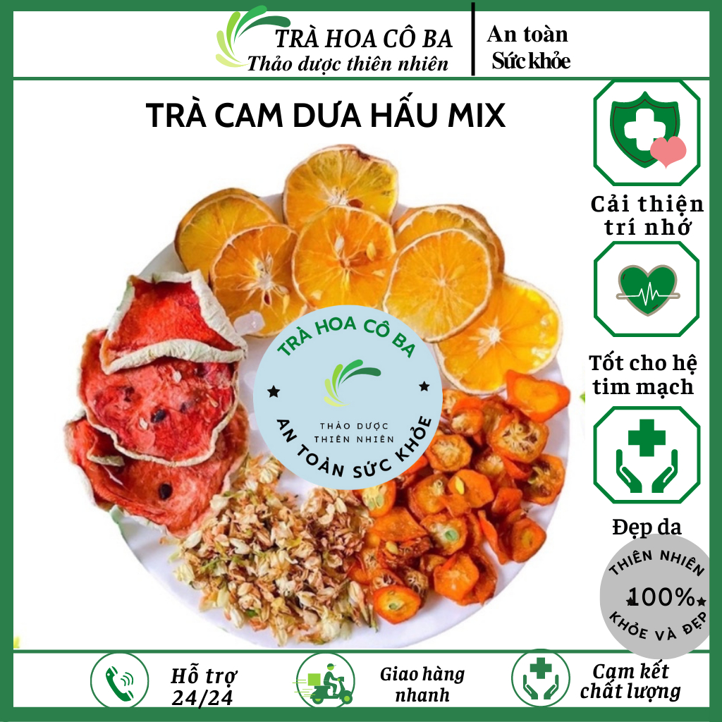 Trà cam lê mix thảo mộc trà hoa cô ba