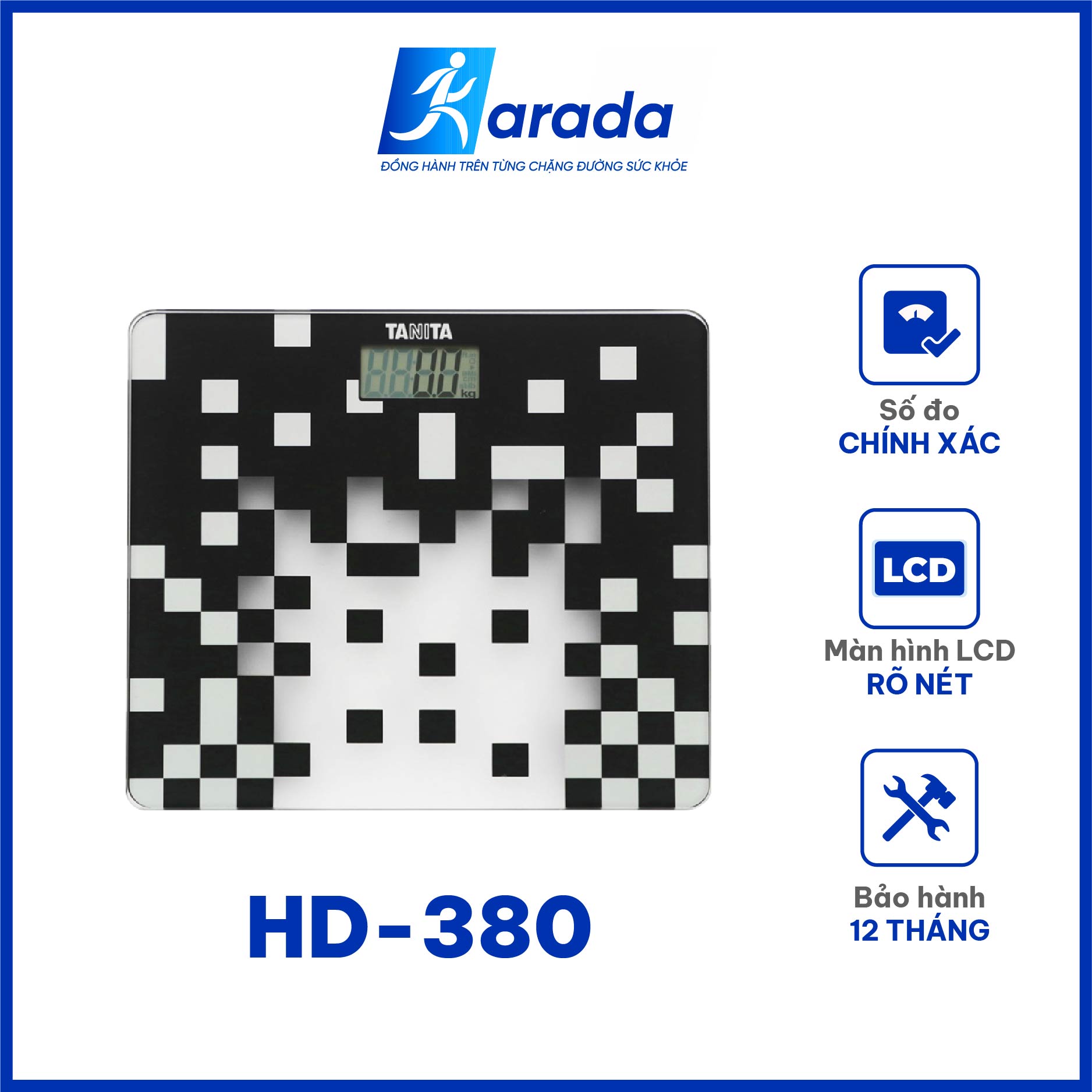 Cân sức khỏe điện tử chính hãng KARADA với độ chính xác cao 150kg TANITA HD