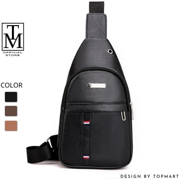 ❐  Túi đeo chéo nam da cao cấp chống nước 3 màu thời trang hot trend TC125