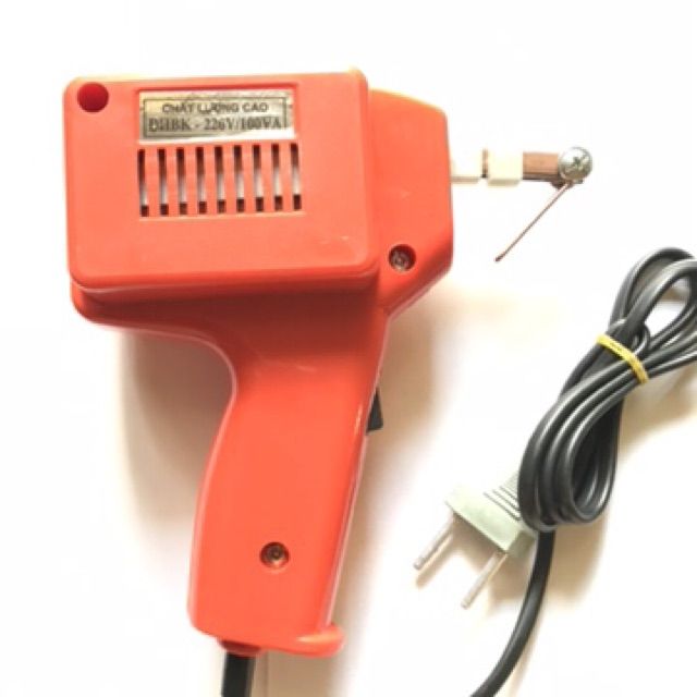 Mỏ Hàn Thiếc 100Va - Đhbk Loại Nặng 840G . Mỏ Hàn Xung Tặng Thêm 5 Mũi Hàn