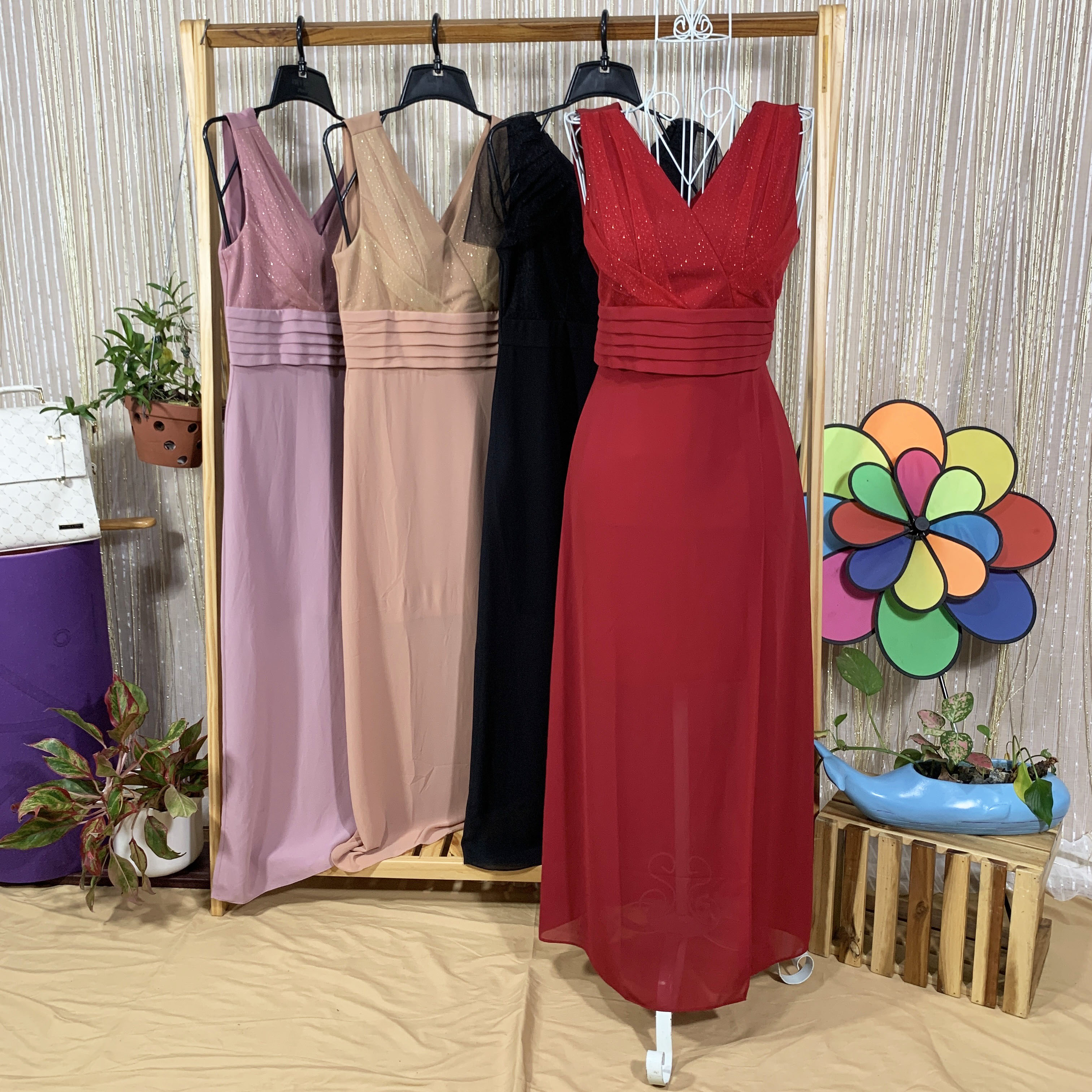 Đầm Dạ Hội Voan Xoè Cổ Tim Xẻ Đùi Dáng Rộng Cao Cấp 60Kg Trở Lại - Đầm Đi Tiệc Ulzzang