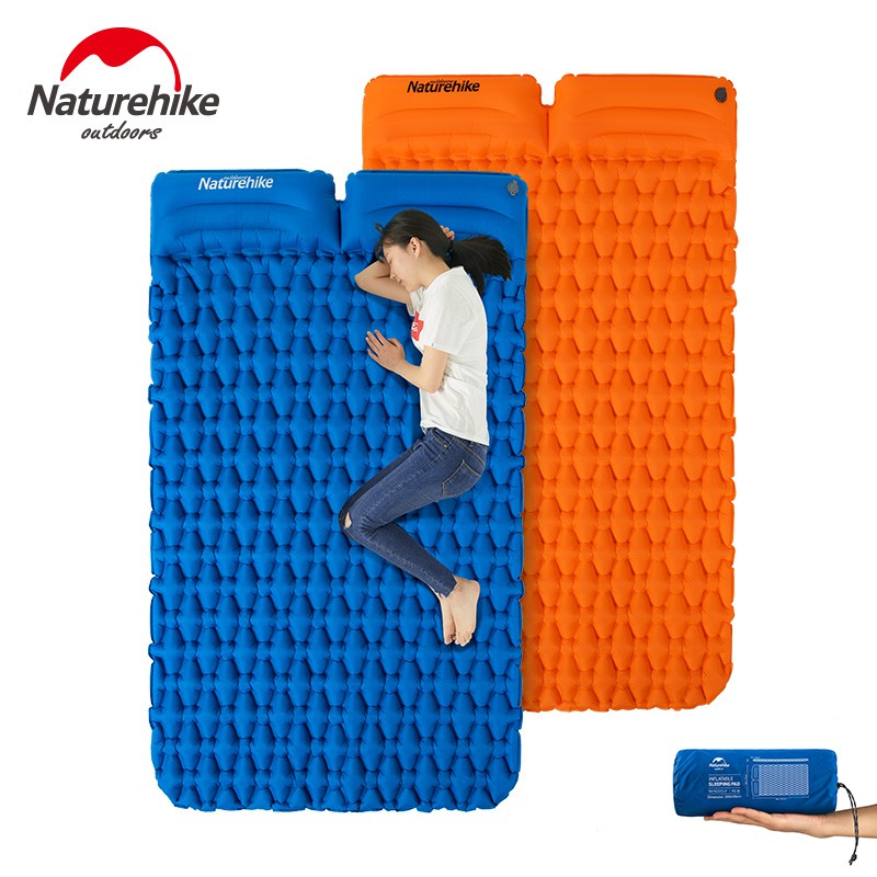 Đệm hơi đôi siêu nhẹ kèm gối naturehike nh19z013-p