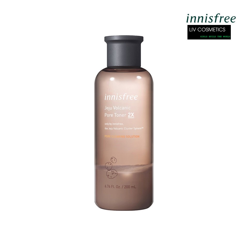 [HCM]Nước cân bằng chăm sóc da từ tro núi lửa innisfree Jeju Volcanic Pore Toner 2X 200ml