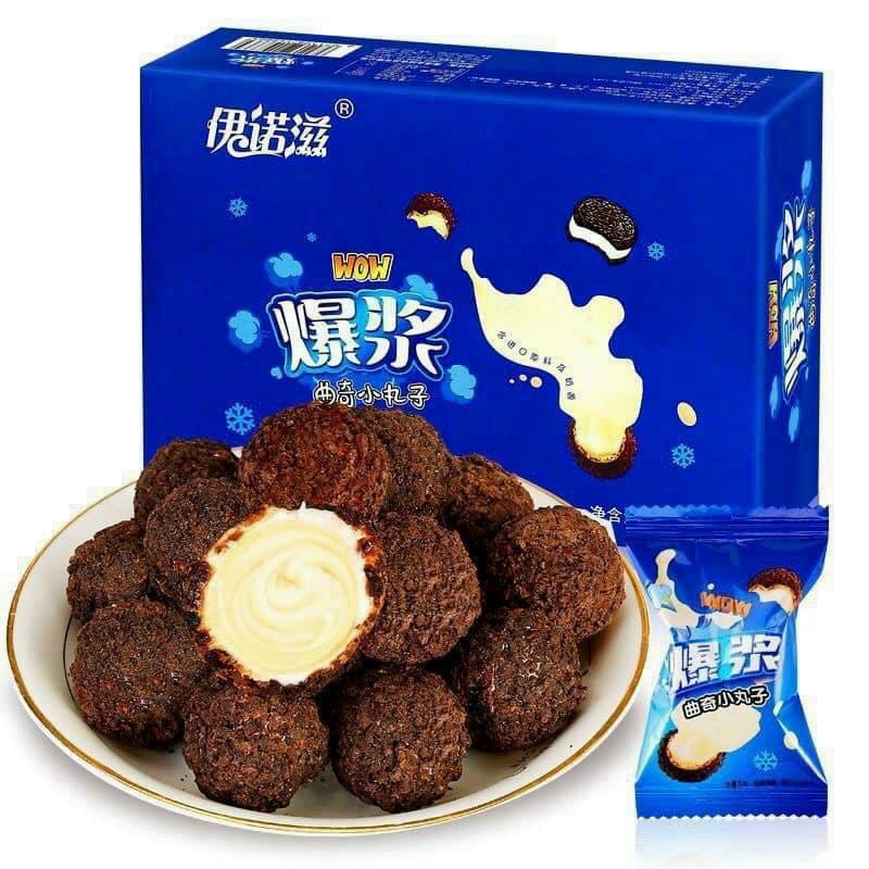 Bánh oreo socola nhân sữa tan chảy 3 lớp siêu ngon - hộp 200gr ~ 18 viên