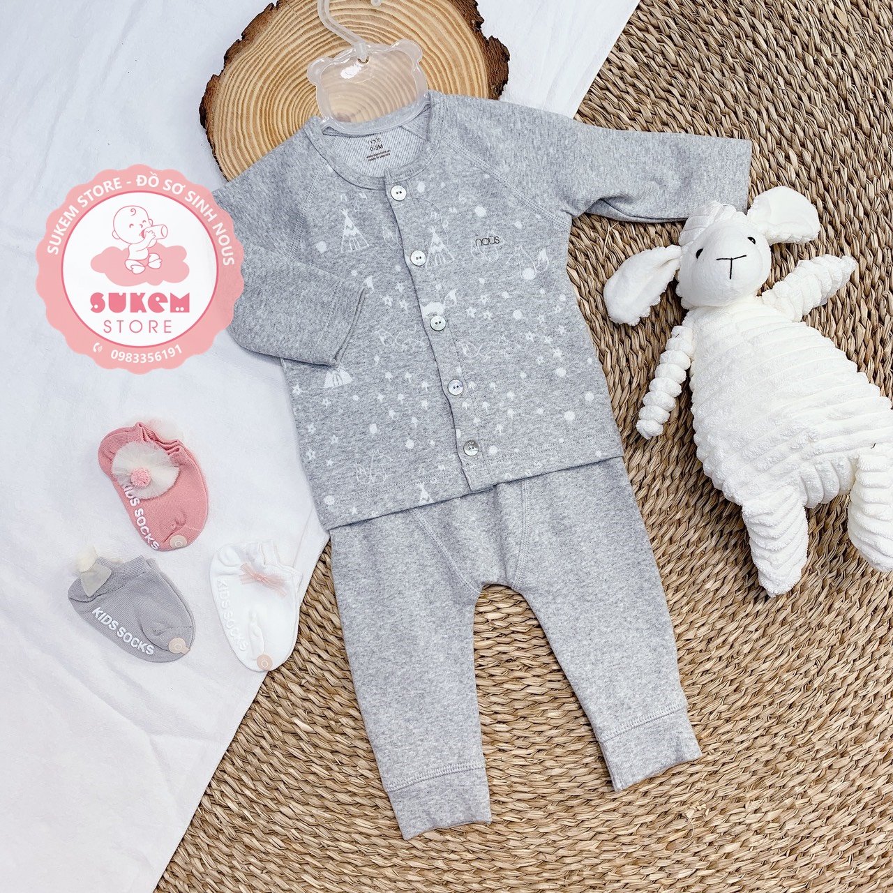 Bộ cài thẳng dài nous chất liệu nous velous mới 2020 - Sukem Shop