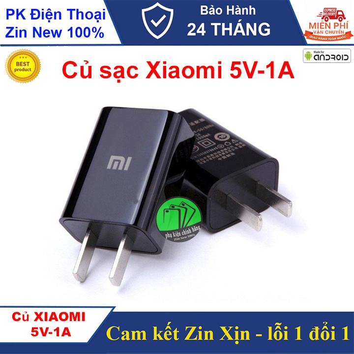 Củ sạc 5V-1A dành cho XIAOMI Redmi, Hàng chuẩn chất lượng - BH 06 tháng