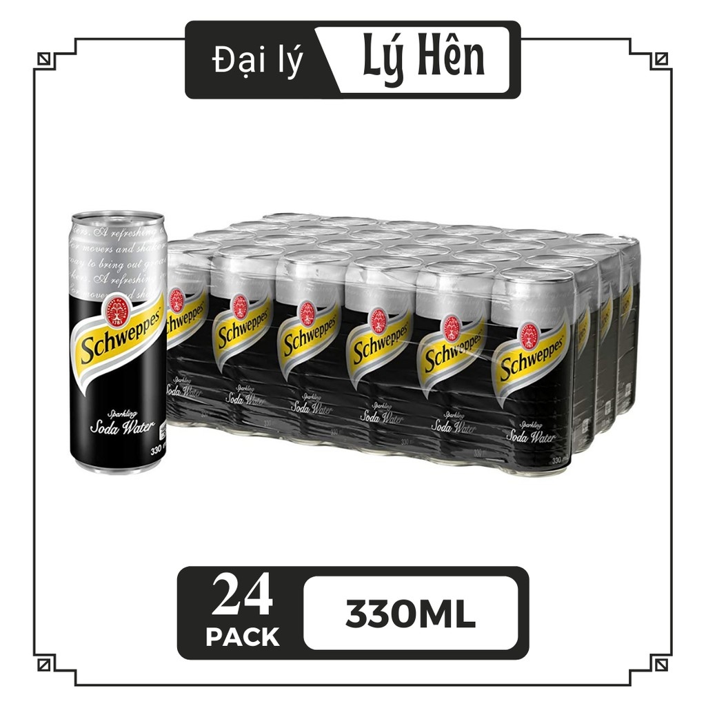 ☽☎✇ nước ngọt có gas soda schweppes soft drink lon 330ml tháng 06/2022