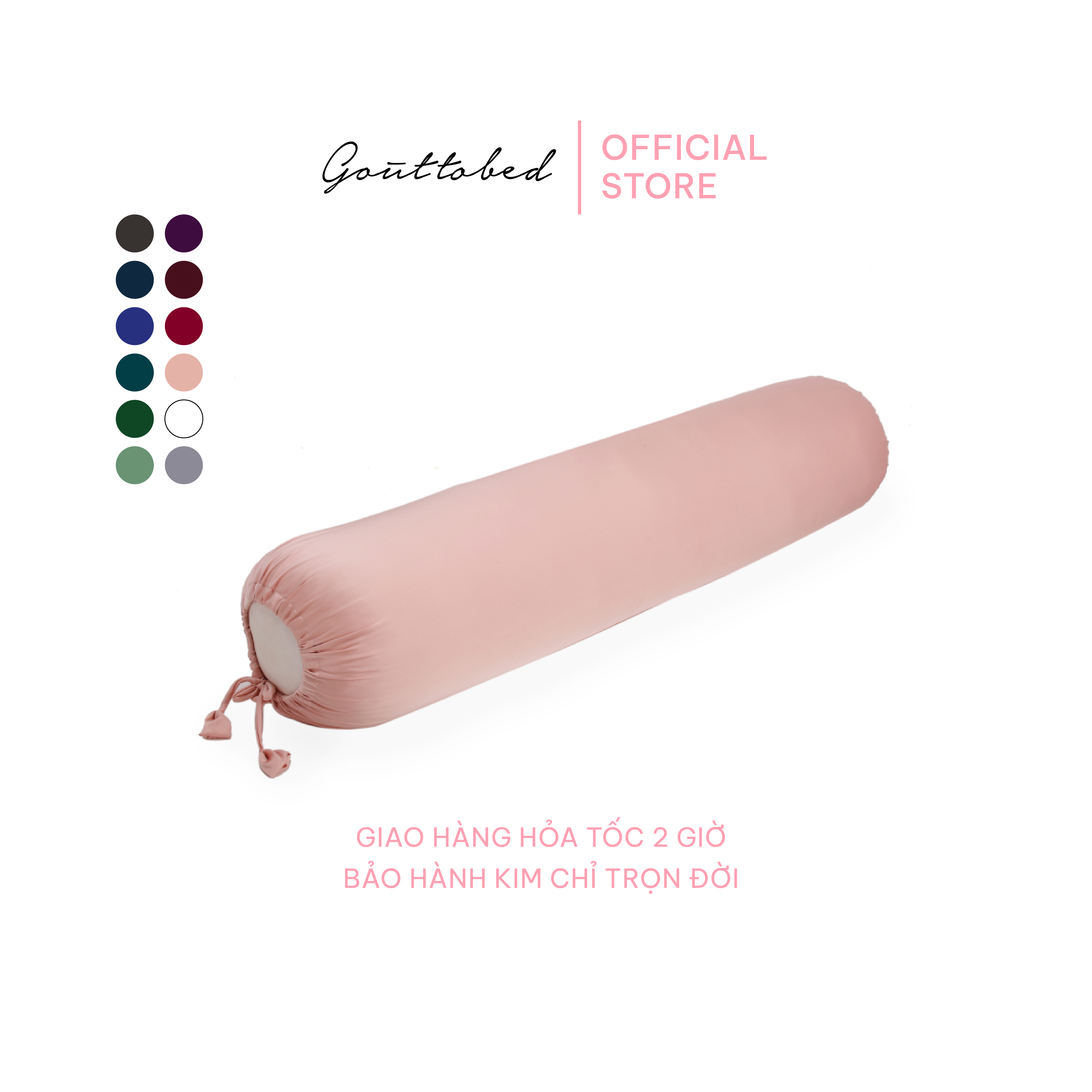 Vỏ gối ôm Gouttobed Lụa Satin Silk