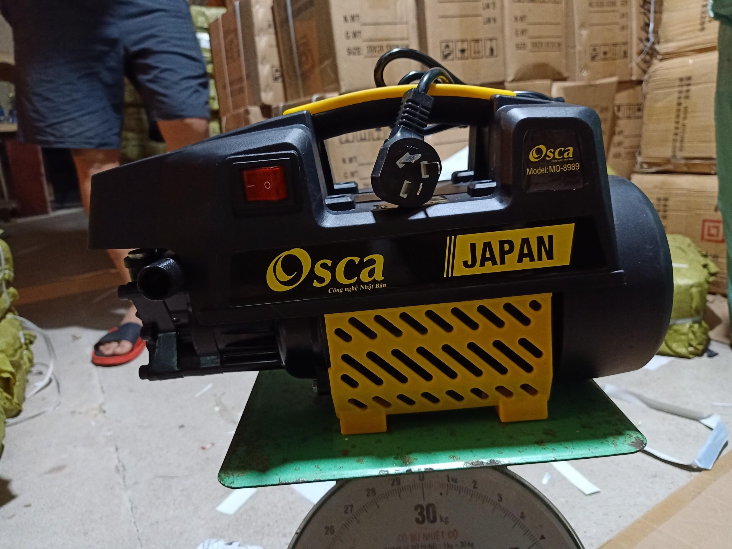 máy rửa xe gia đình oska xuất xứ Nhật Bản dây xịt rửa 8m / may xit rua xe uy tin / máy rửa xe /