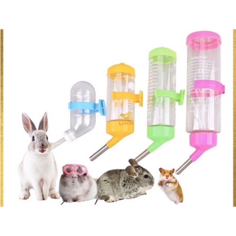 Bình nước gài chuồng hamster, thỏ, gp, chuột lang - bình đựng nước uống chuyên dụng cho chuột hamster