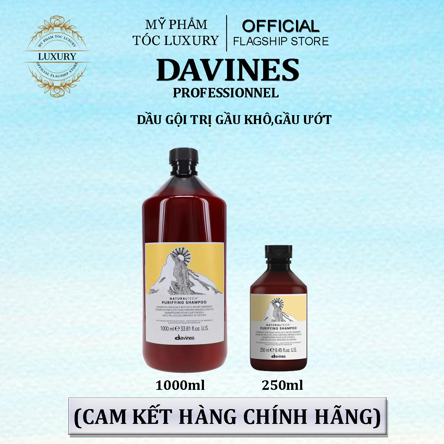 Dầu gội chống gàu Davines NaturalTech Purifying Shampoo 250ml-1000ml