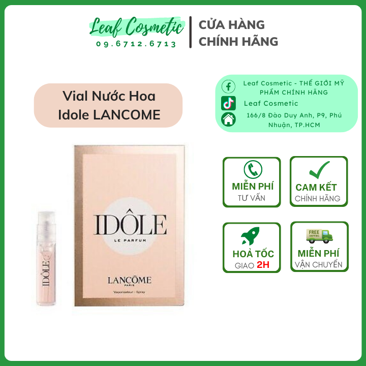 Mẫu thử nước hoa idole lancome mini 1.2ml -5ml chính hãng