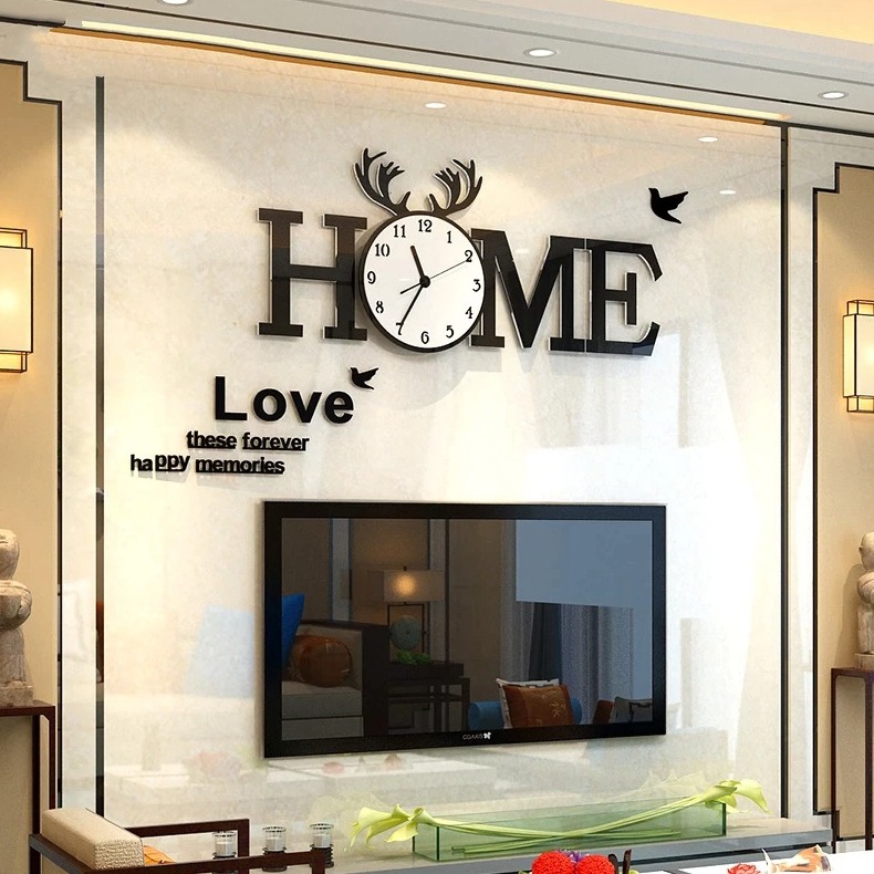 Đồng hồ treo tường hiện đại CL014 - Home - Kích thước: 30.5x70, 44x100 cm
