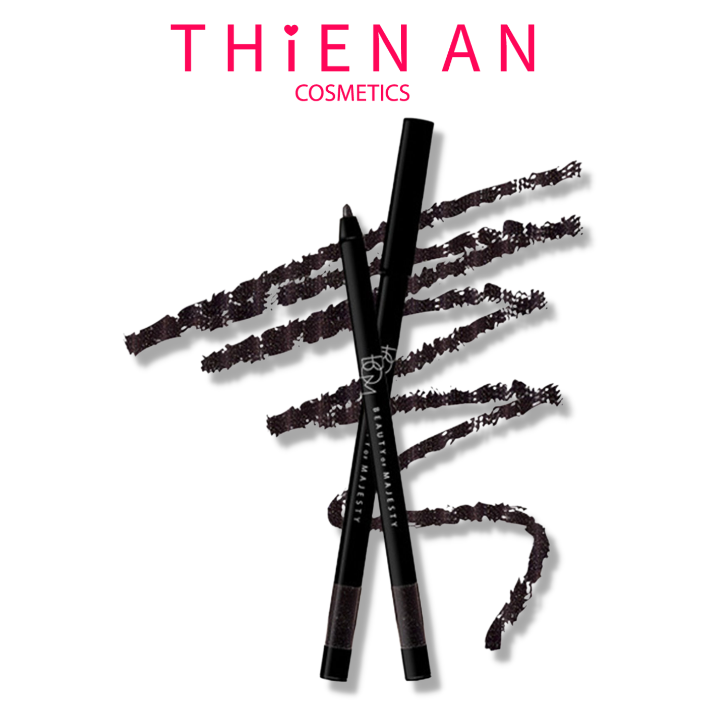 Bom chì màu mắt my waterproof gel eyeliner pencil #701 real black - màu đen 0.7g