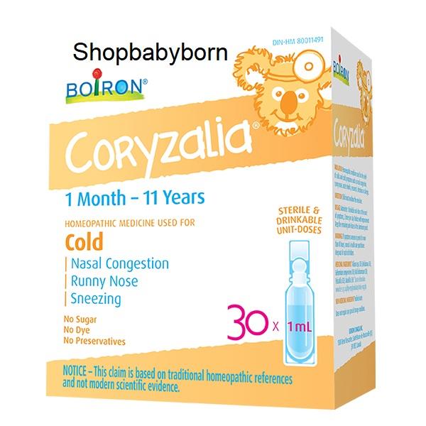 Muối uống vi lượng đồng căn- BOIRON Coryzalia Cold 30 D, 30 ML
