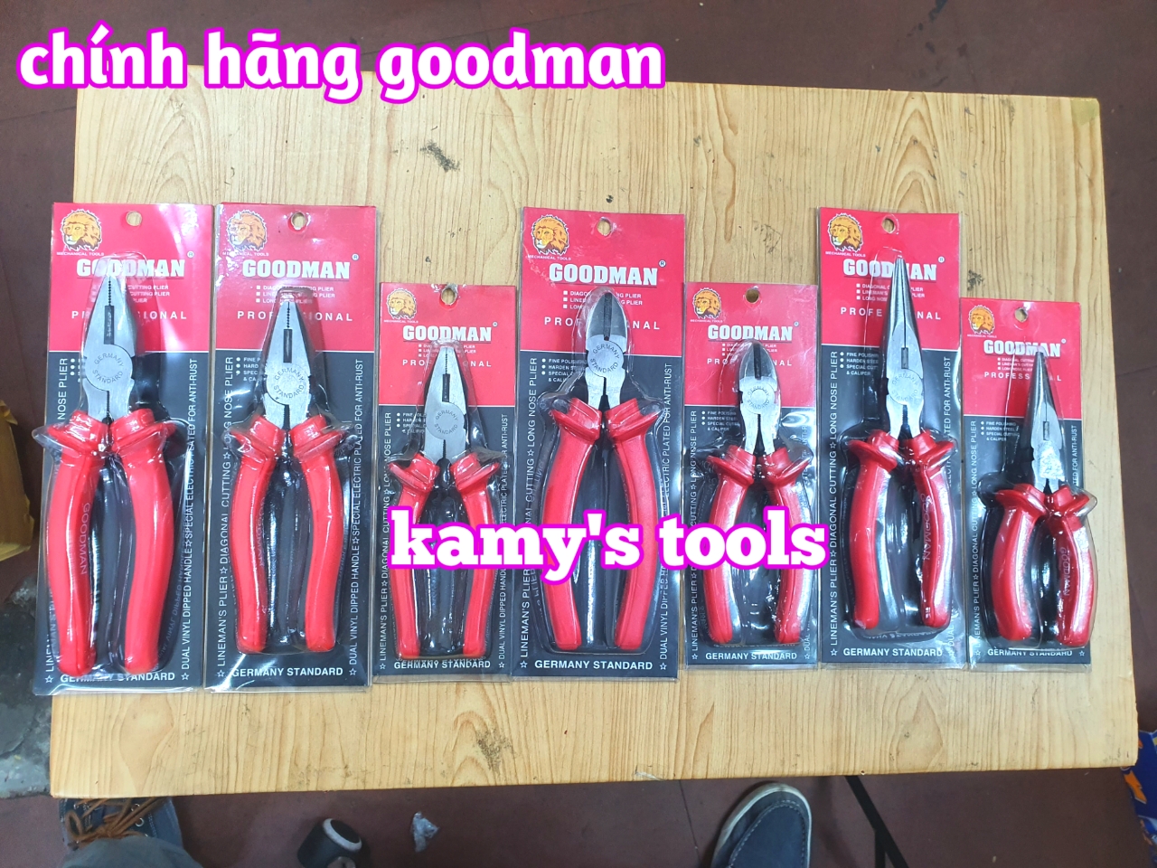 [HCM]Kìm Điện Kìm Cắt Kìm Nhọn Goodman 6 Inch Và 8 Inch bán lẻ từng cái
