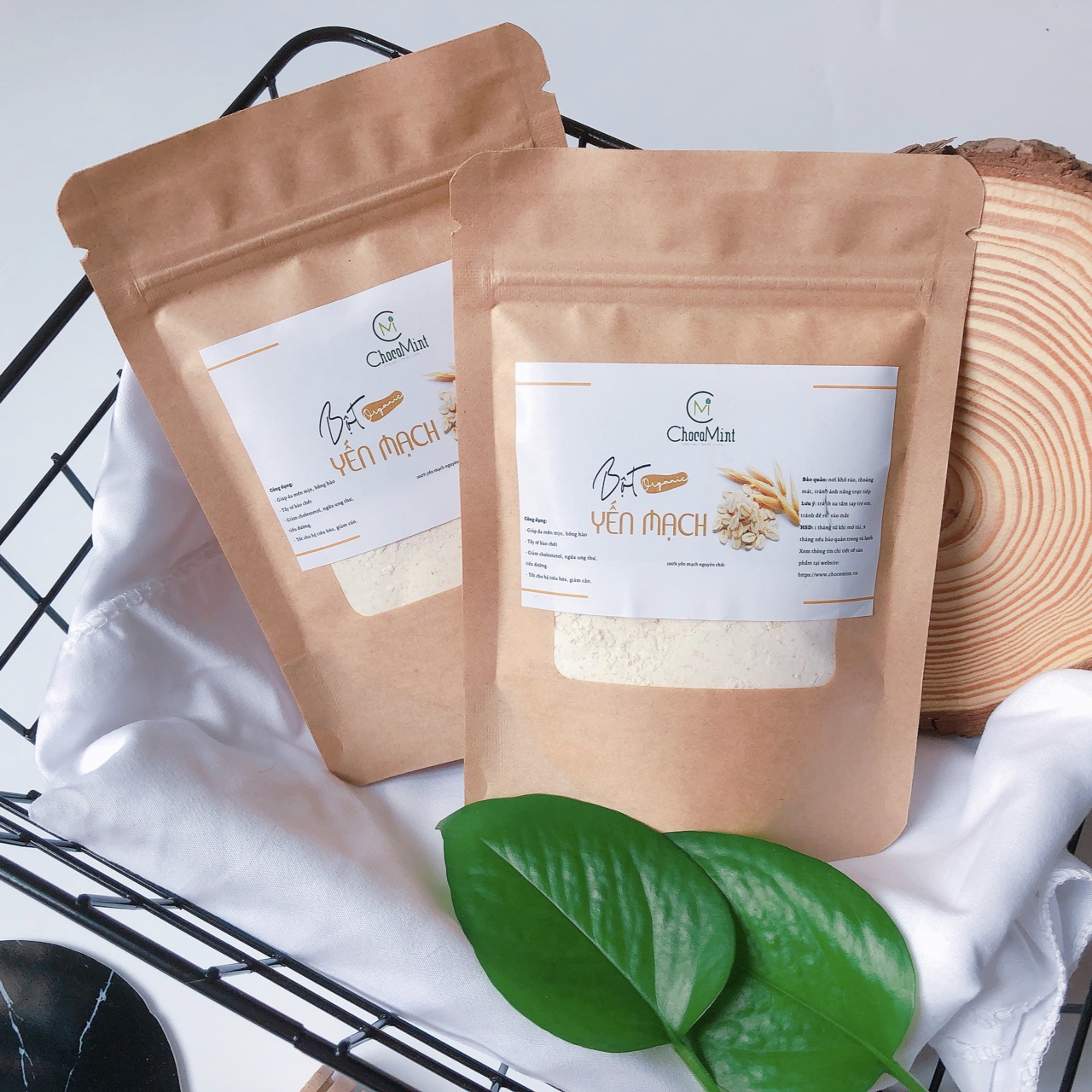 Bột yến mạch nguyên chất túi 500gr