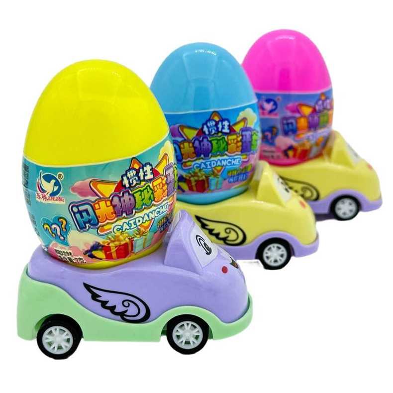 [ Quà hay tặng trẻ ] Combo 6 cái Kẹo Ngậm Ô tô trứng chớp thần bí Dongdong 7g món kẹo đồ chơi mới siêu cute