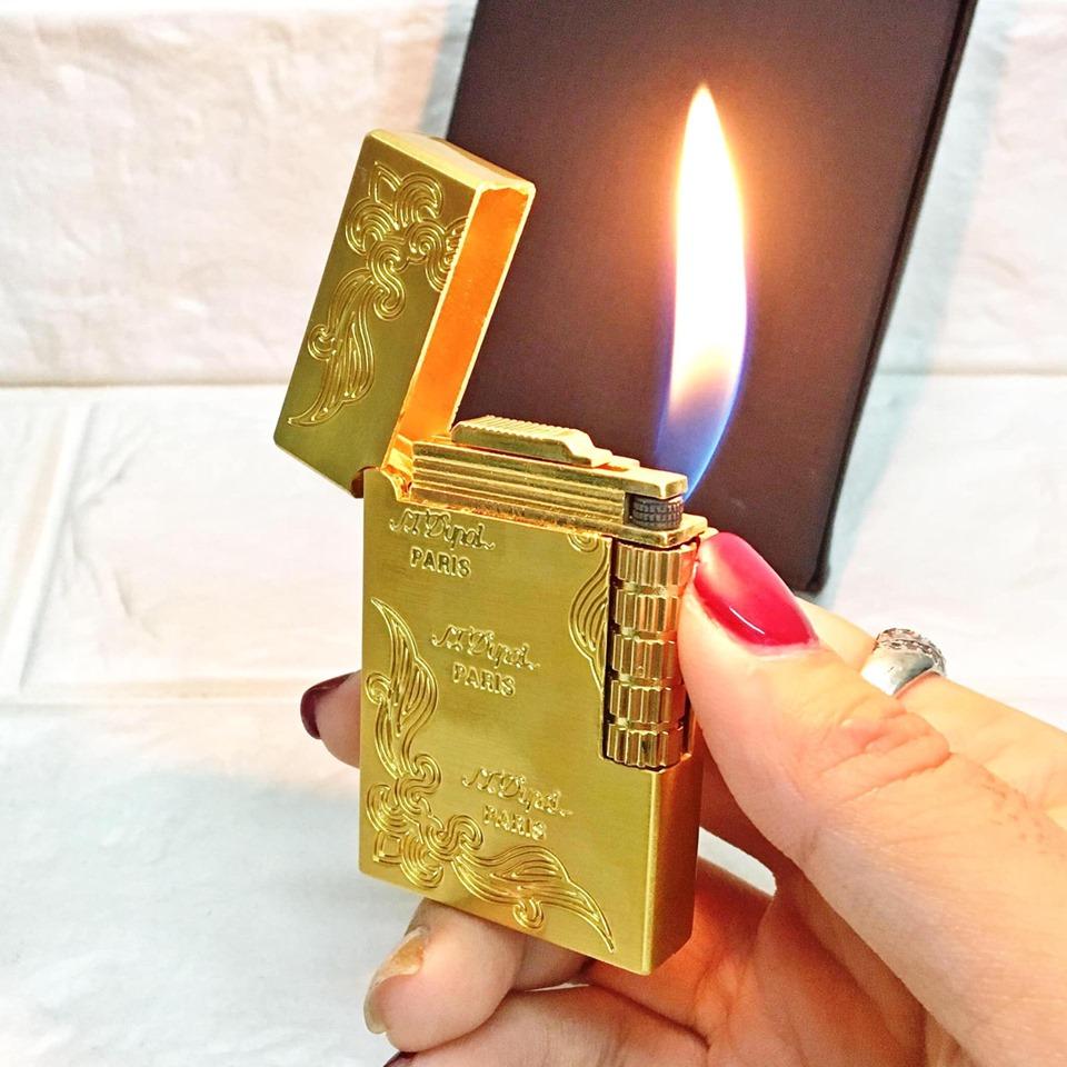 [HCM]BẬT LỬA DUPONT HOA VĂN - (XÀI GAS)