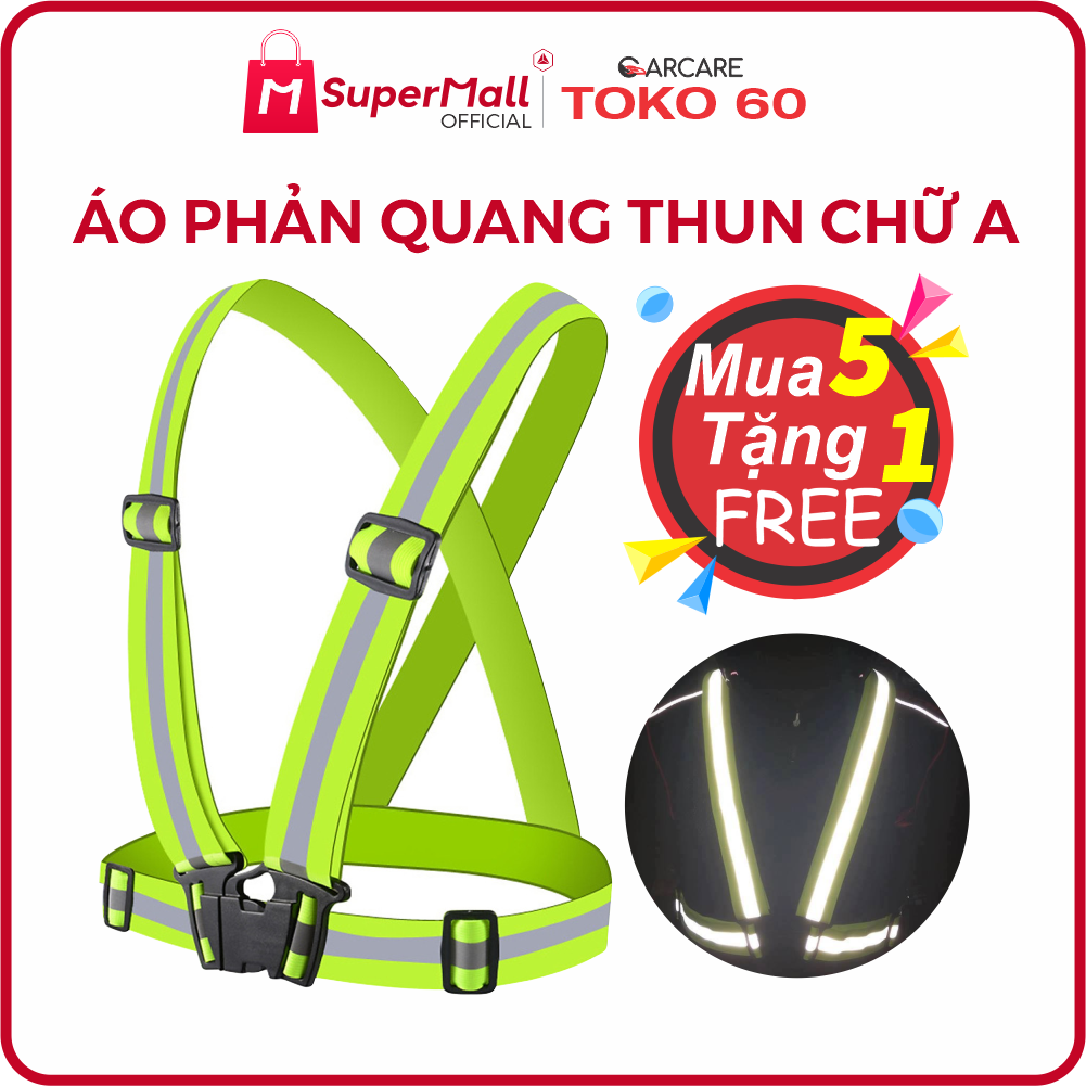[HCM][Mua 5 tặng 1 + Freeship] Áo dây phản quang chữ A – Thun đàn hồi cao cấp – Made in Viet Nam | Áo phản quang phượt, áo bảo hộ phản quang