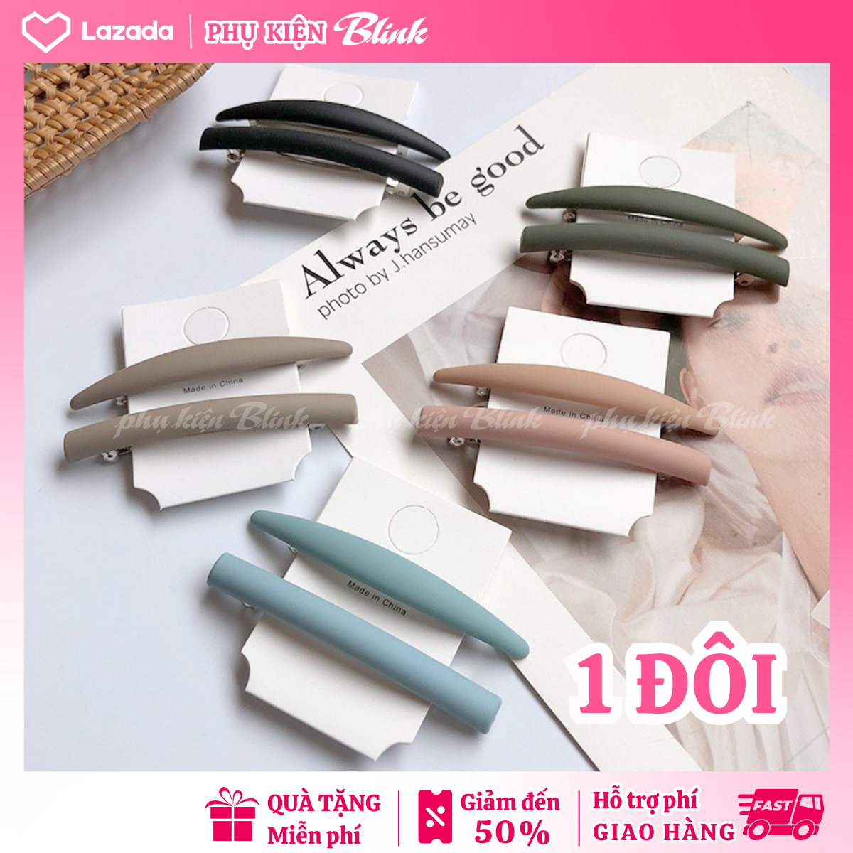 Cặp tóc mini 1 ĐÔI, phụ kiện kẹp tóc Hàn Quốc cao cấp hot trend xinh đẹp, dễ thương dành cho nữ
