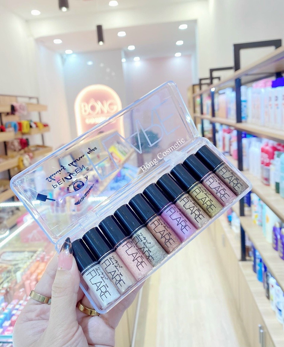 🍒🍒 Set nhũ mắt kim tuyến Flare 10 cây 🍒🍒