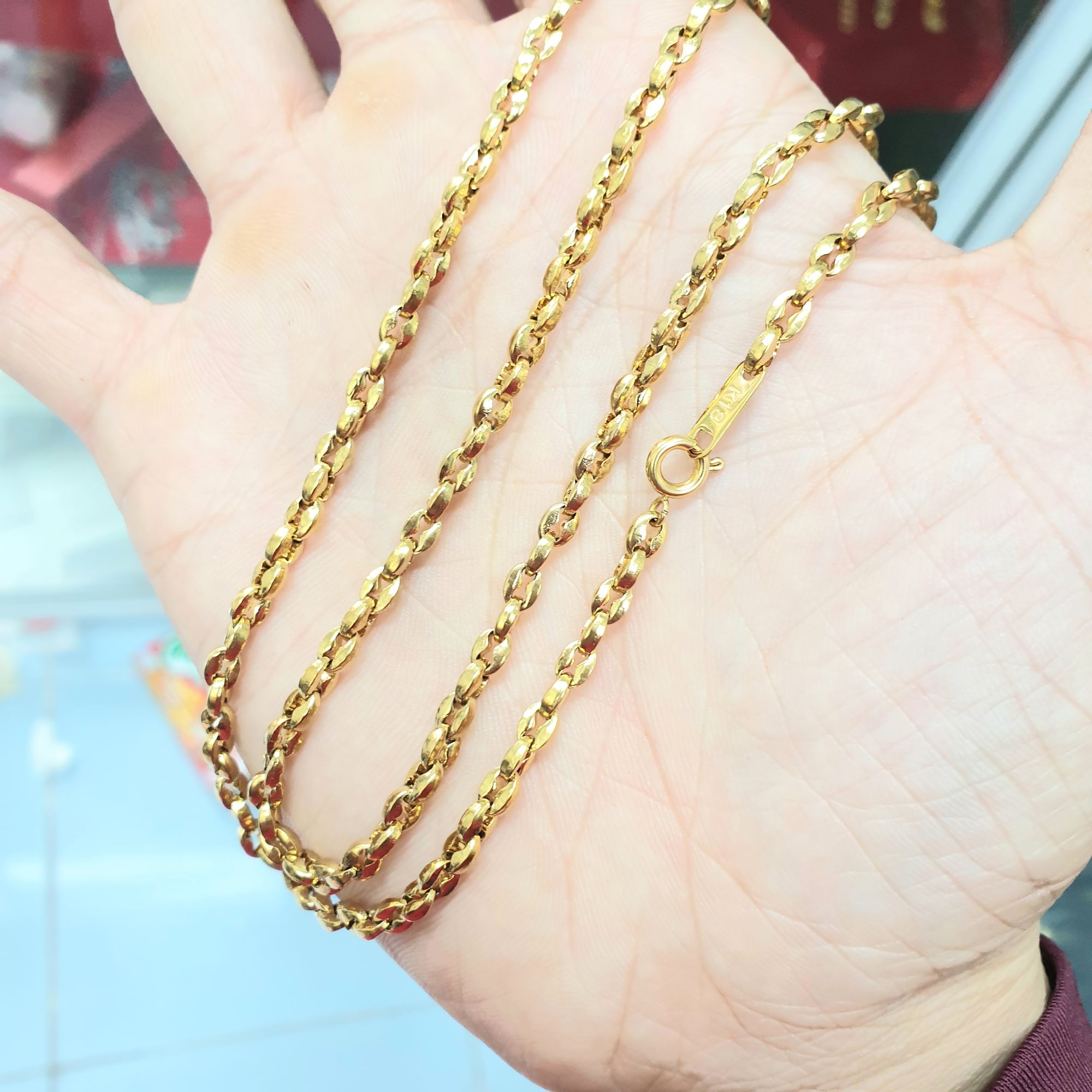 (Siêu phẩm Nano vàng- Dùng lâu dài) Dây xích bầu 3mm cao cấp- Dùng tắm rửa thoải mái