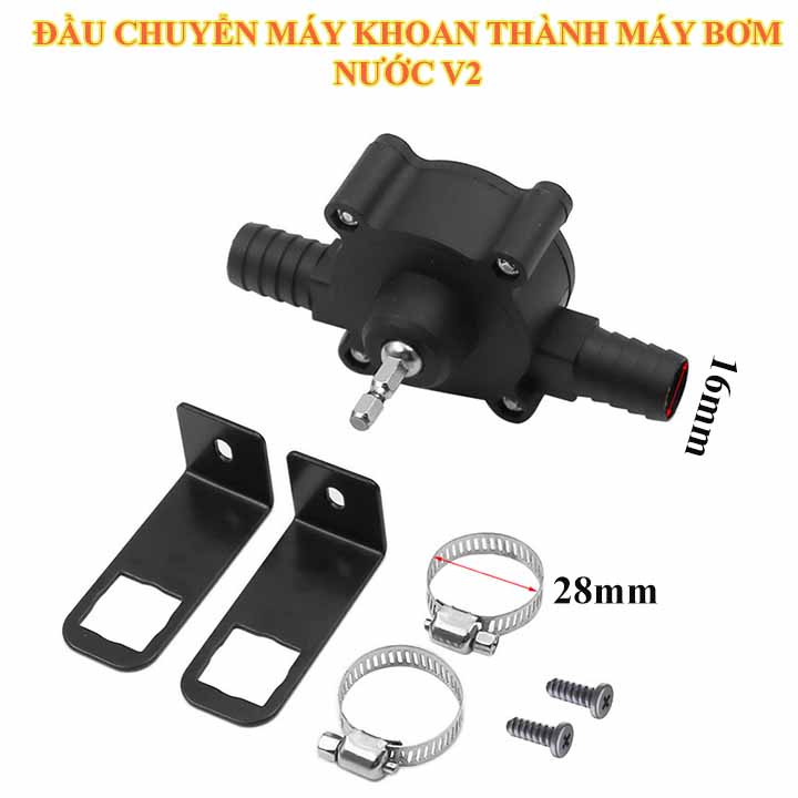 Đầu chuyển máy khoan thành máy bơm nước, hút nước