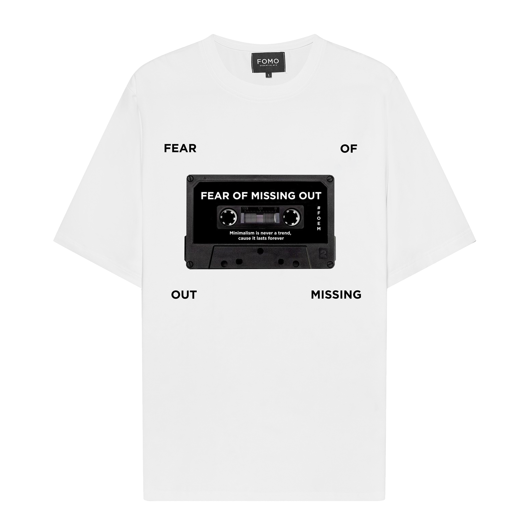 FOMO Áo thun unisex form rộng CASSETTE T-SHIRT