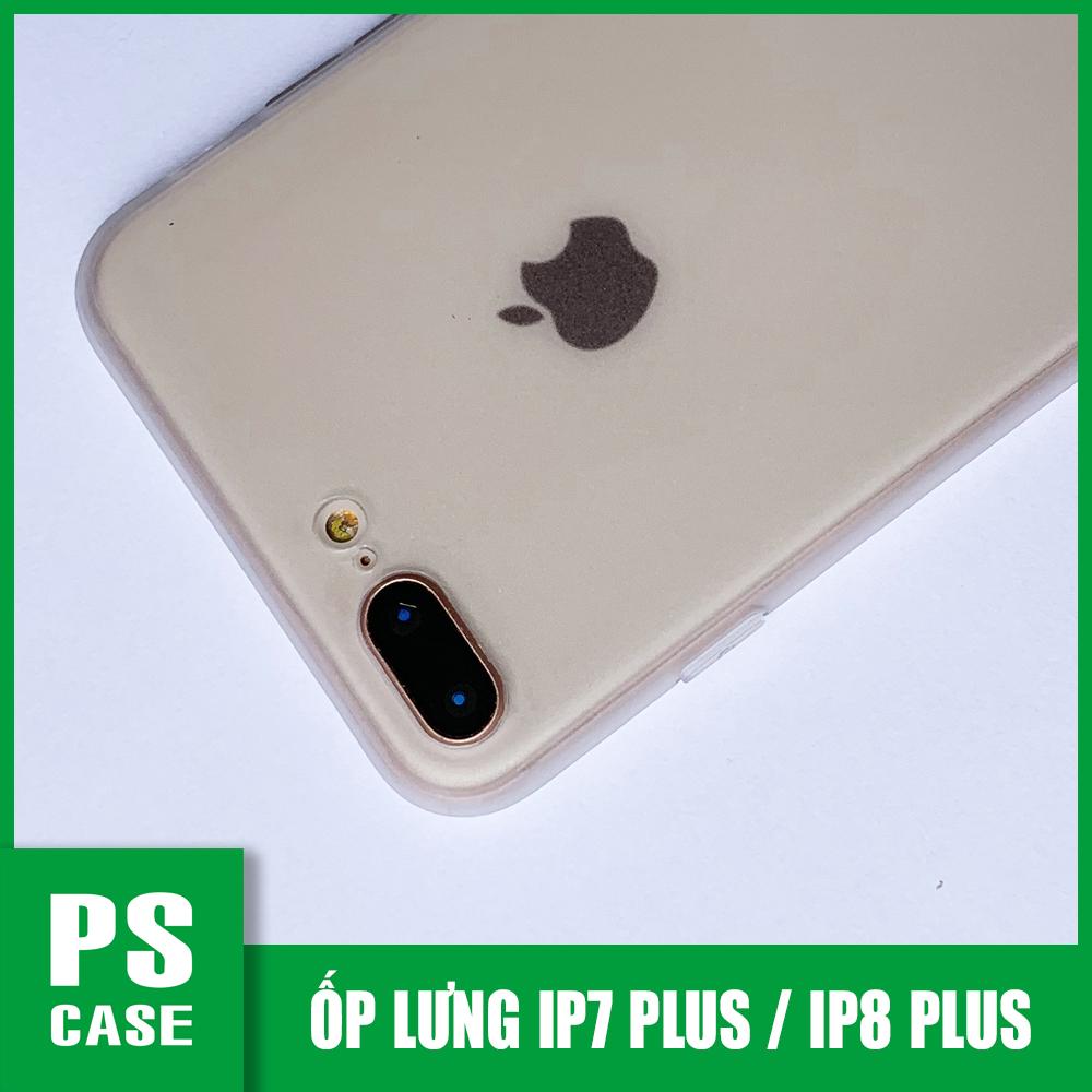 Ốp lưng viền dẻo trong sần nhám iPhone 7 PLUS - iPhone 8 Plus - PS CASE phân phối