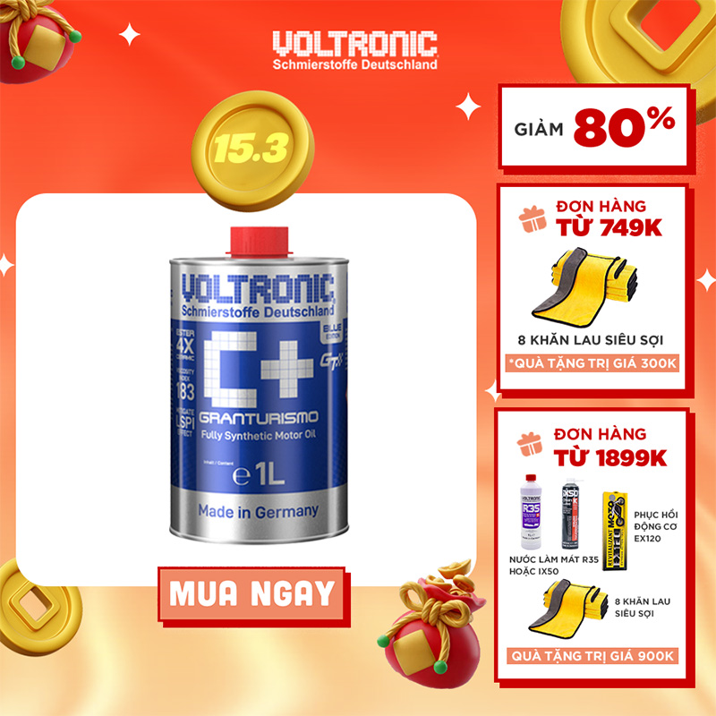 Nhớt nhập khẩu biến thiên tay ga và ô tô voltronic c+ blue