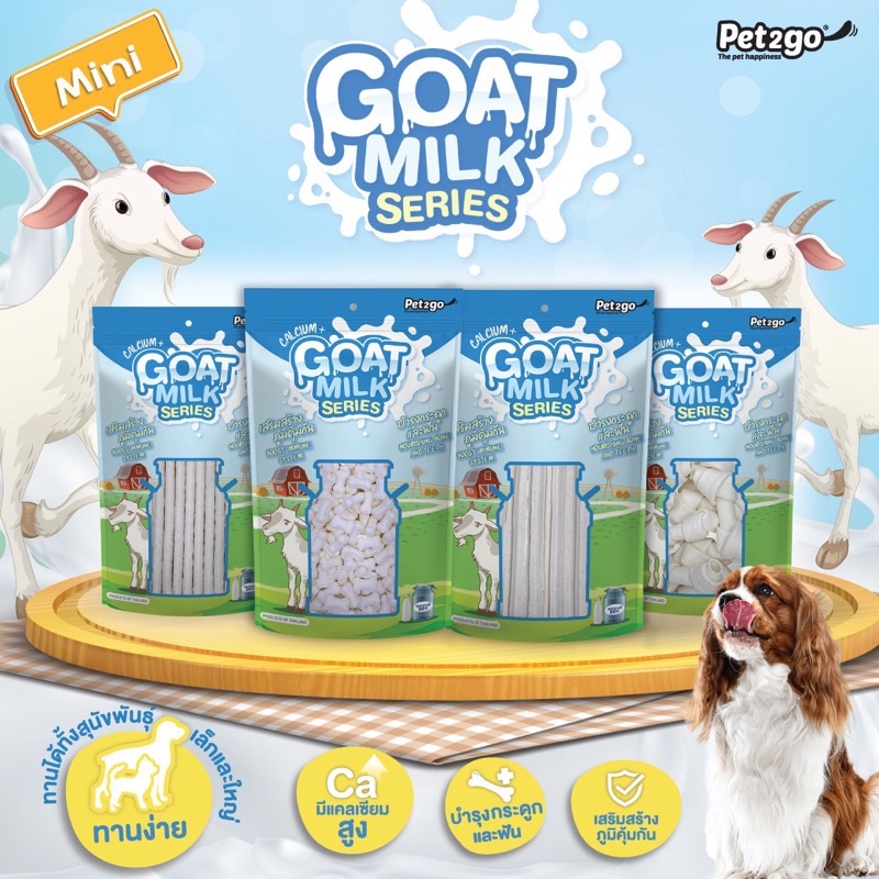 Xương Sữa Dê Bổ Sung Canxi Cho Thú Cưng - Pet2go Goat Milk Series 500gr