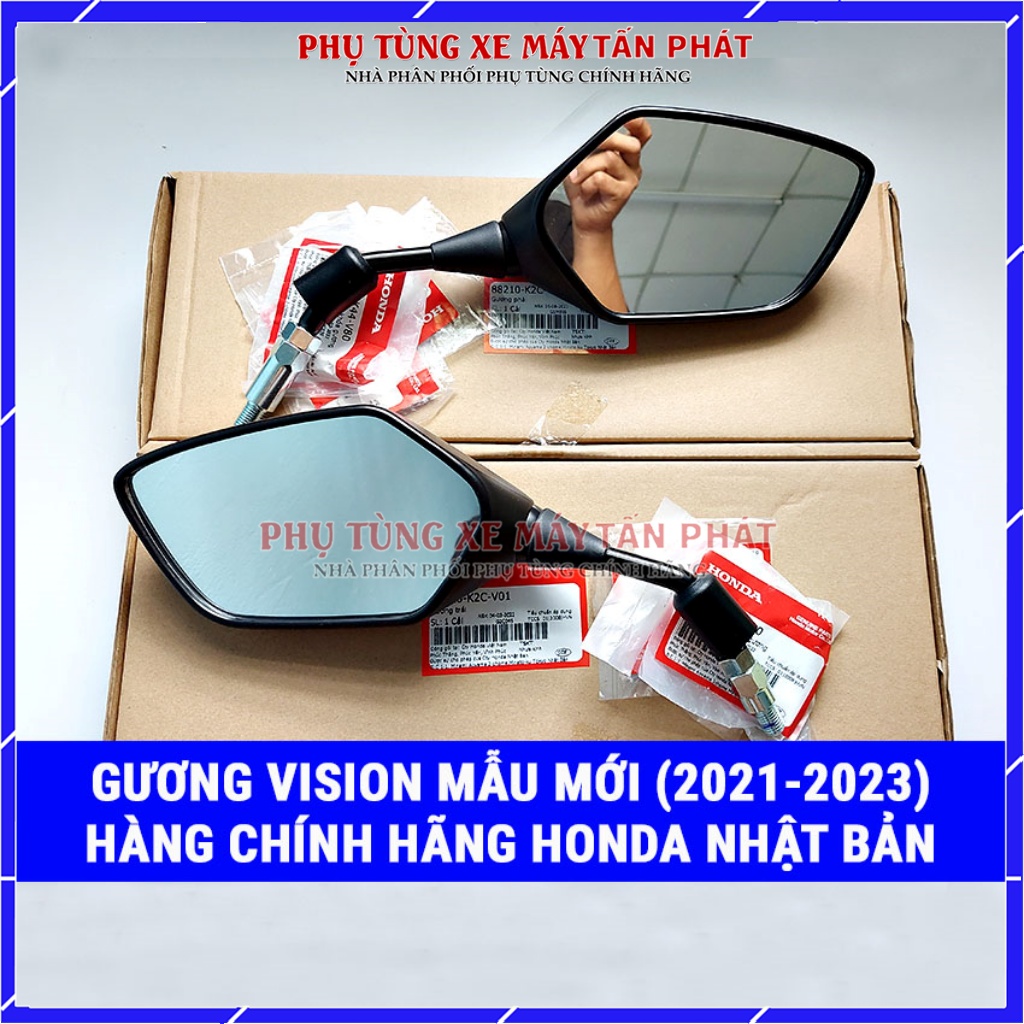 Gương xe máy vision 2021-2022-2023-2024 chính hãng honda gắn được các đời 2014-2015-2016-2017-2018-2019-2020-2021-2022-2023
