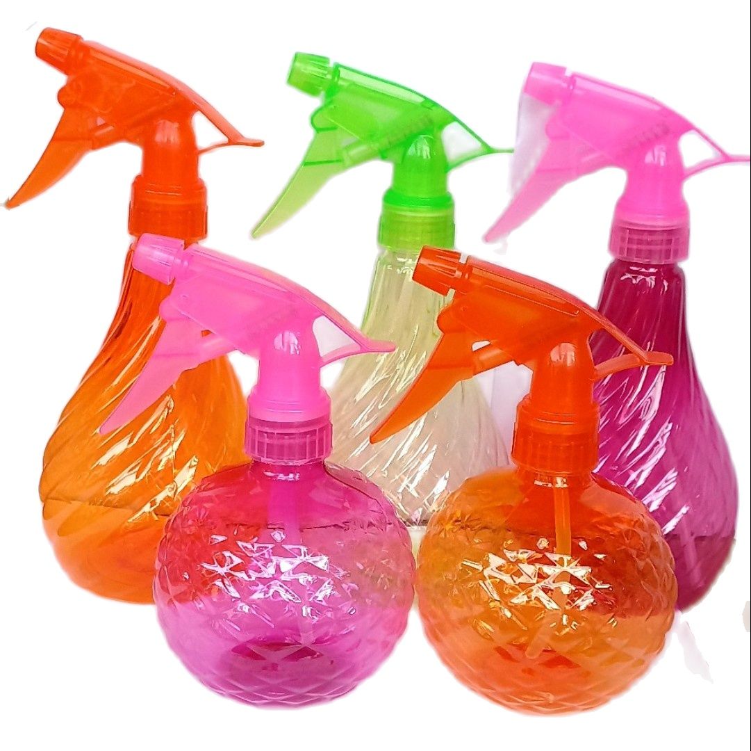 Bình xịt nước cầm tay nhựa Bacarlo 3 màu xanh cam hồng 500ml 350ml