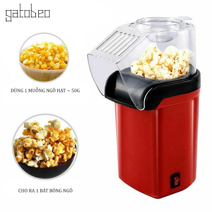 Máy làm bỏng ngô ( Máy làm Bắp rang bơ ) gia đình mini Tmark