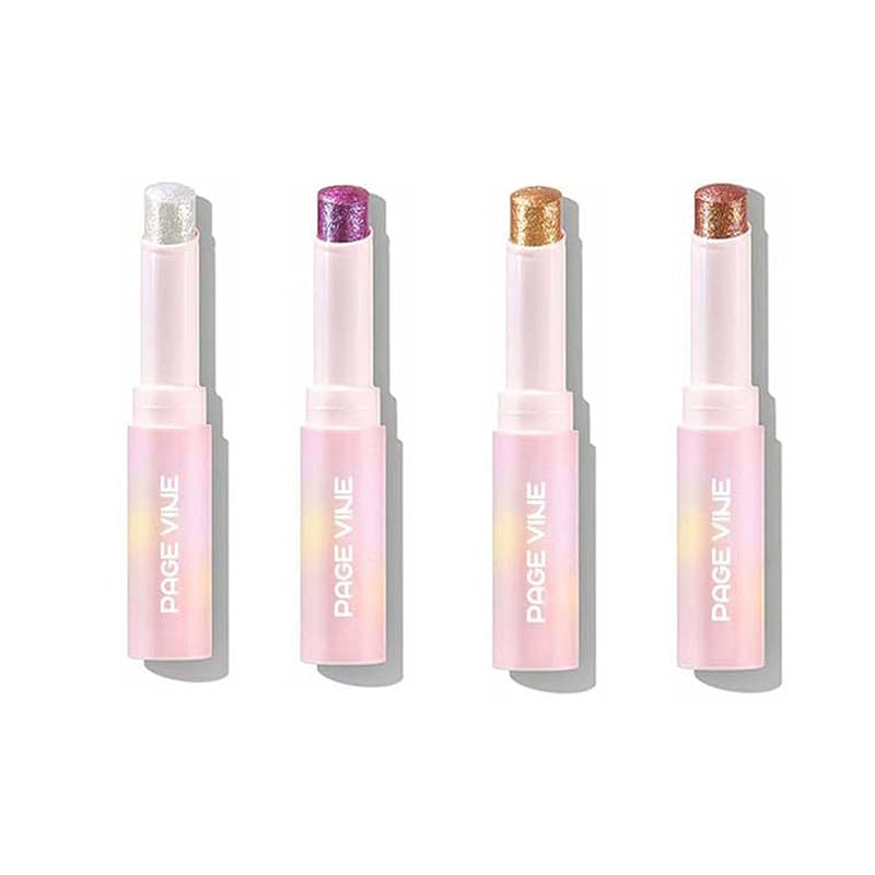 Dau Dau 6 cây bút kẻ mắt và phấn mắt dạng thỏi Crystal Jelly Glaze, kèm cọ tán, dễ tán, lâu trôi, lấp lánh. - 5