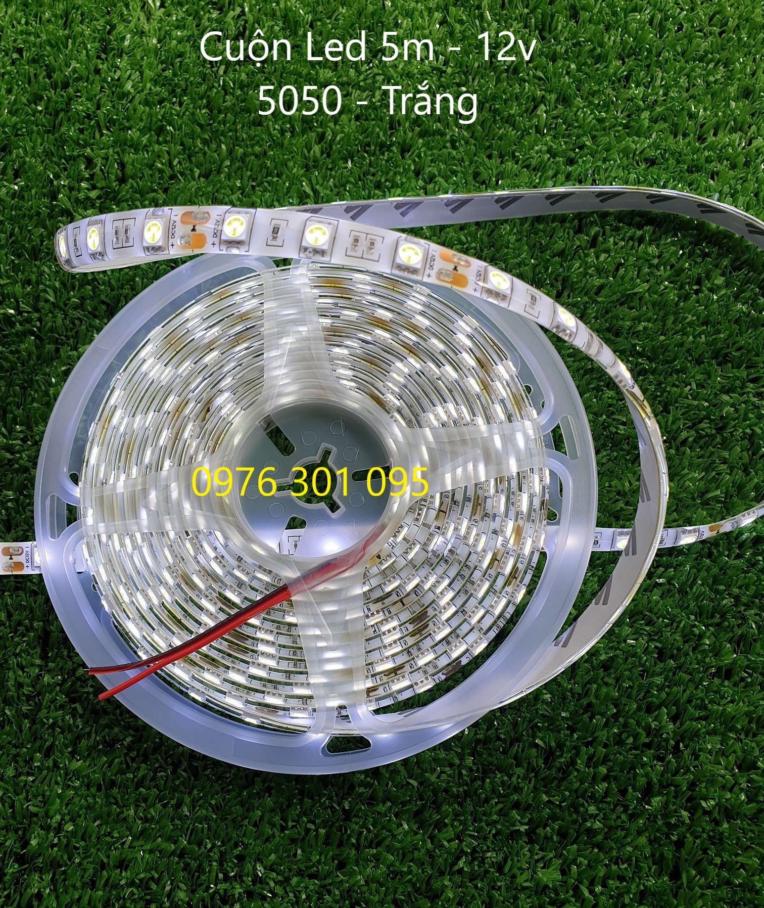 Dây đèn trang trí màu trắng 12v - 5m