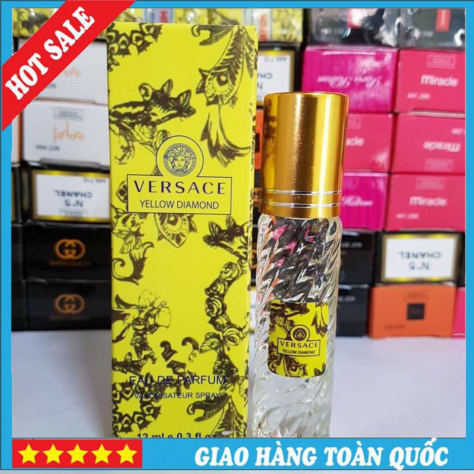 Tinh dầu nước hoa pháp Versace Yellow Diamond Hparfum 12ml