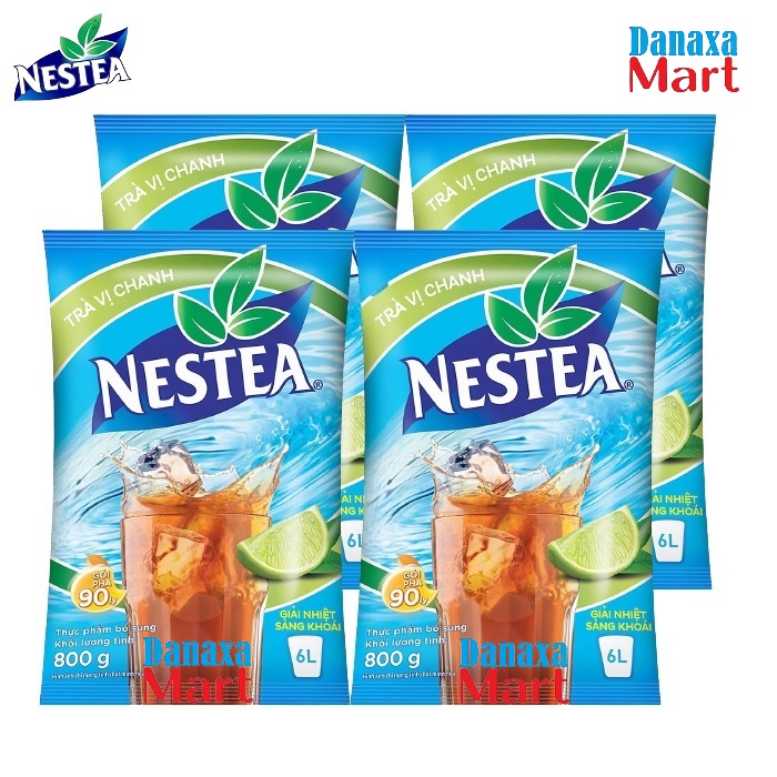 Combo 4 /3 /2 gói trà nestea vị chanh 800g