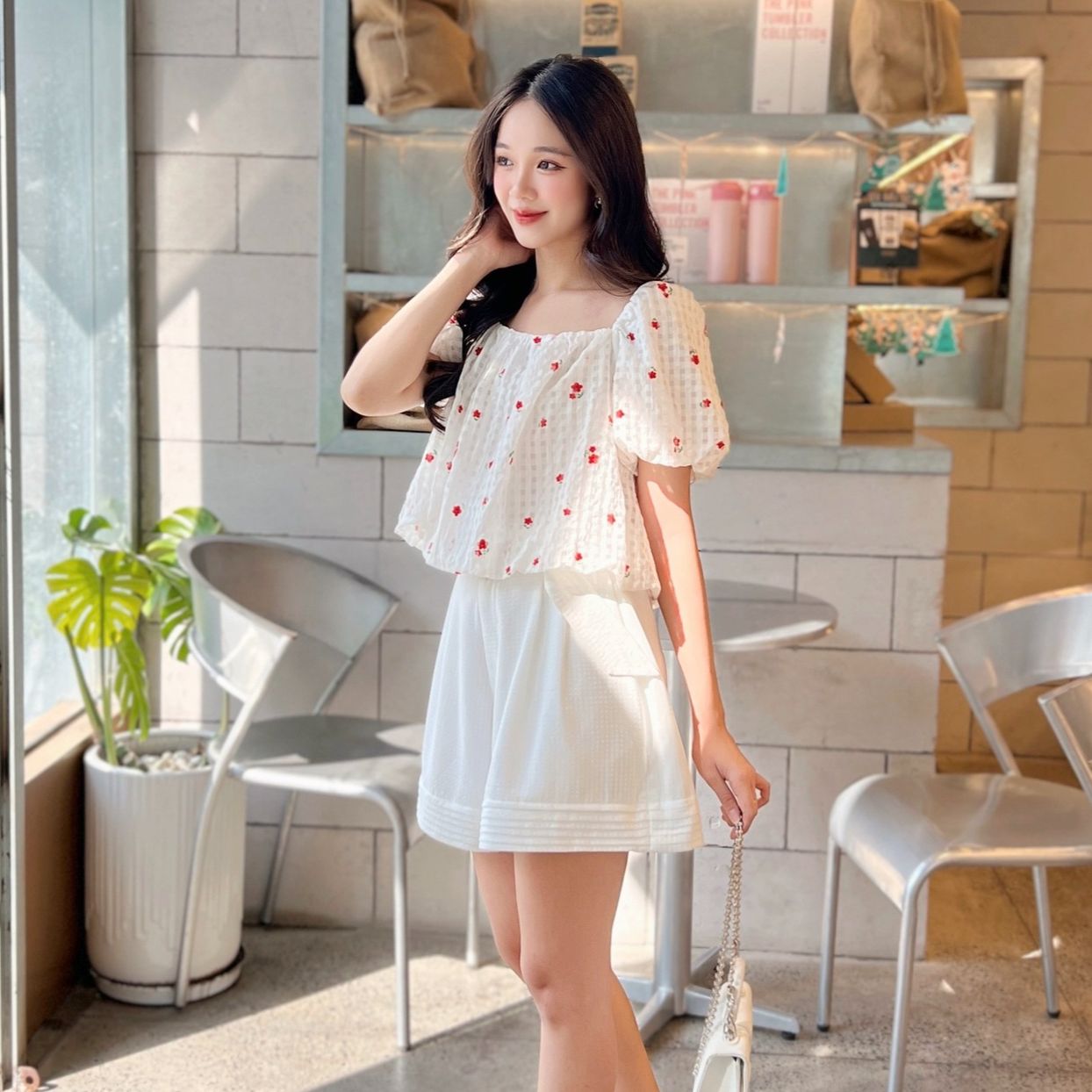 Olv - áo sue fleur top