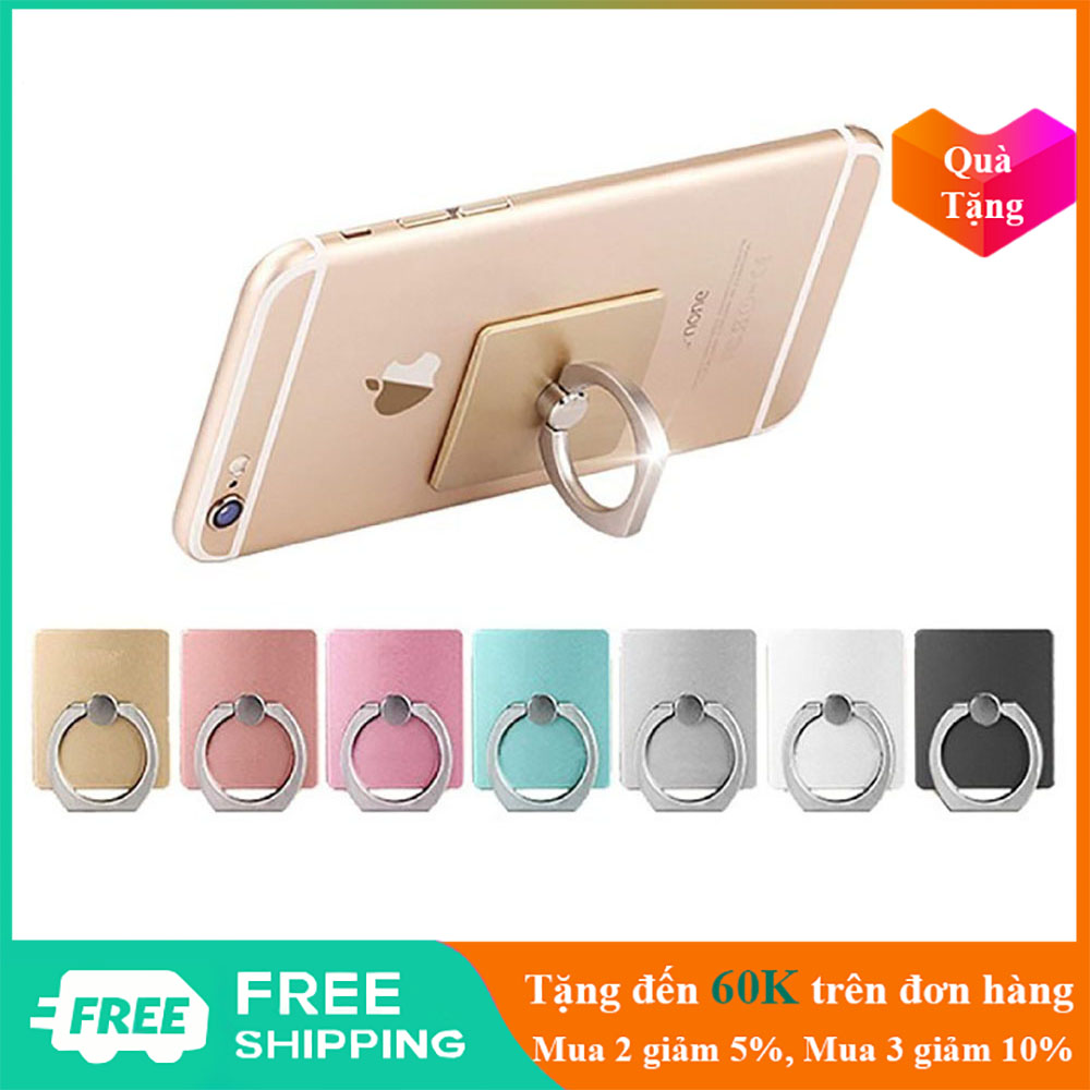 Giá đỡ điện thoại chiếc nhẫn combo 3 cái chất liệu thép không gỉ kiêm móc khoá tiện dụng - EL0251