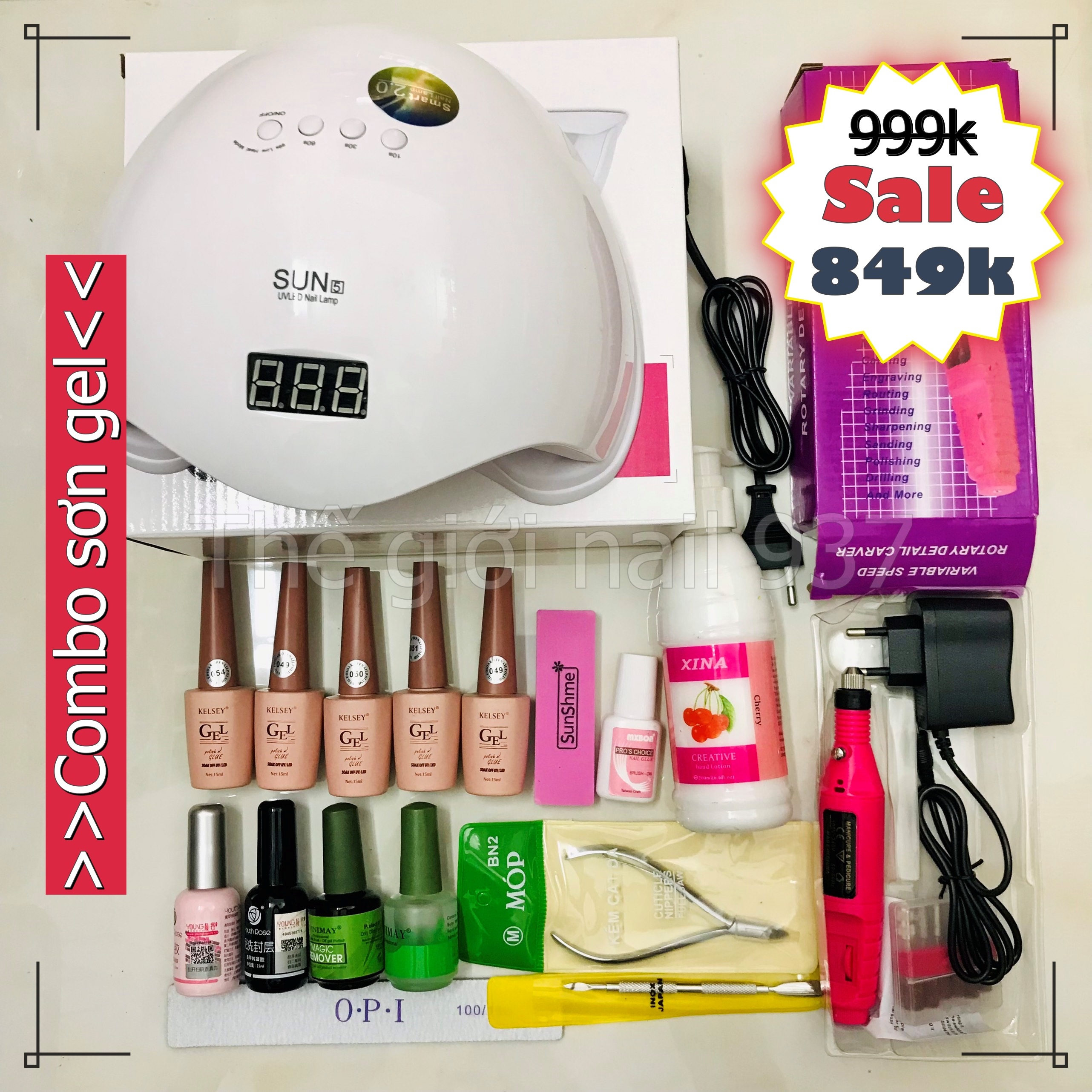 Combo đồ làm nail cơ bản 849k - - mini nails