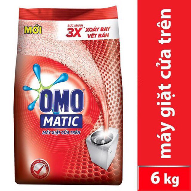 [HCM] Bột Giặt OMO Matic 5.7Kg Cửa Trên (Đỏ)