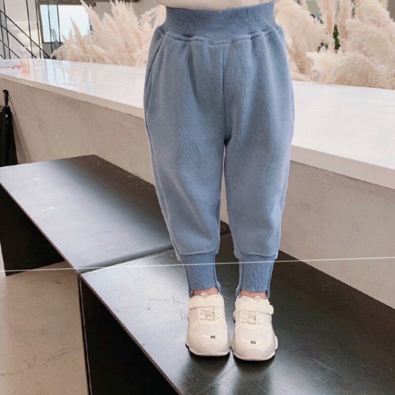[Ảnh thật] Quần nỉ bông Jogger năng động, ấm áp cho bé trai bé gái size 10-22kg
