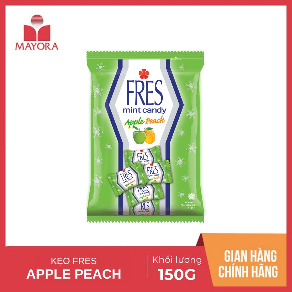 Kẹo fres apple peach gói 150g