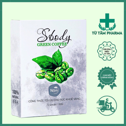 Nấm giảm cân SBody Green Coffee cà phê xanh - dạng gói pha uống