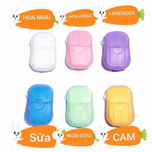 HY COMBO 2 HỘP SOAP Xà phòng, Xà bông miếng, Đủ hương , thuận tiện đem theo bên mình ,hộp 20 miếng(4x6cm) rửa tay tiện dụng